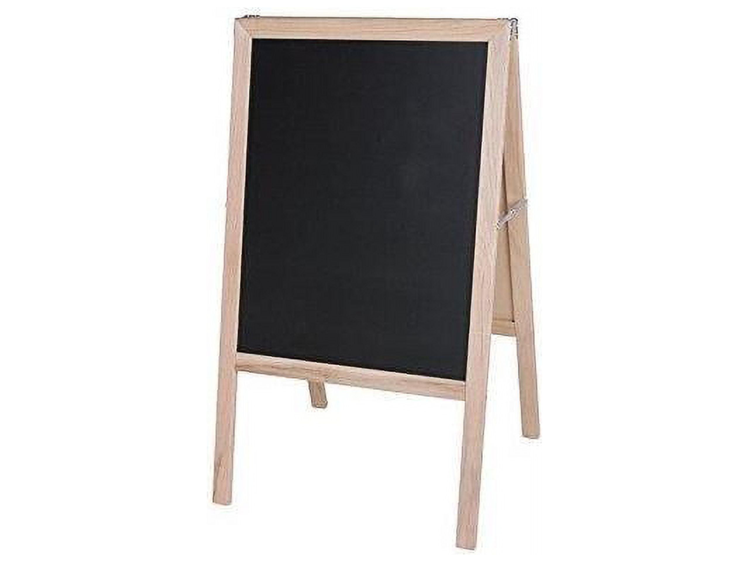 Crestline Products Natural White Dry Erase Black Chalkboard Marquee Easel, 42 Inch x 24 Inch