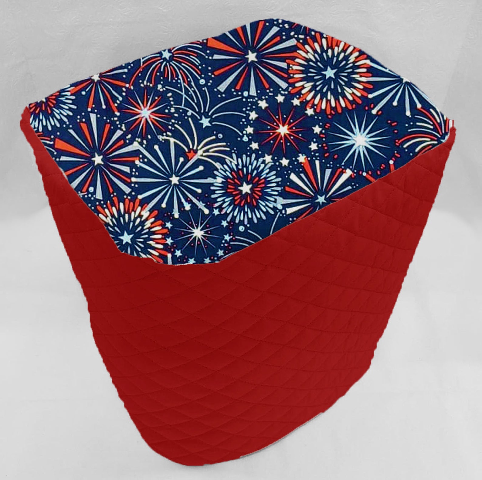 Quilted Americana Air Fryer Cover by Penny's Needful Things (Red