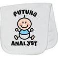 thumbnail image 2 of Inktastic Future Analyst Baby Burp Cloth, 2 of 3