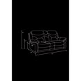 thumbnail image 4 of Beige Leather Reclining Console - Foam Padding, 8 Spring, Lumbar Comfort With Support Springs, 4 of 5