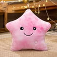 thumbnail image 3 of 16X14 Inch Glowing Star Plush Toy Huggable Night light Pillow for Stress Relief Pink Soft Stuffed Star Cushion for Sleeping Comfort, 3 of 8