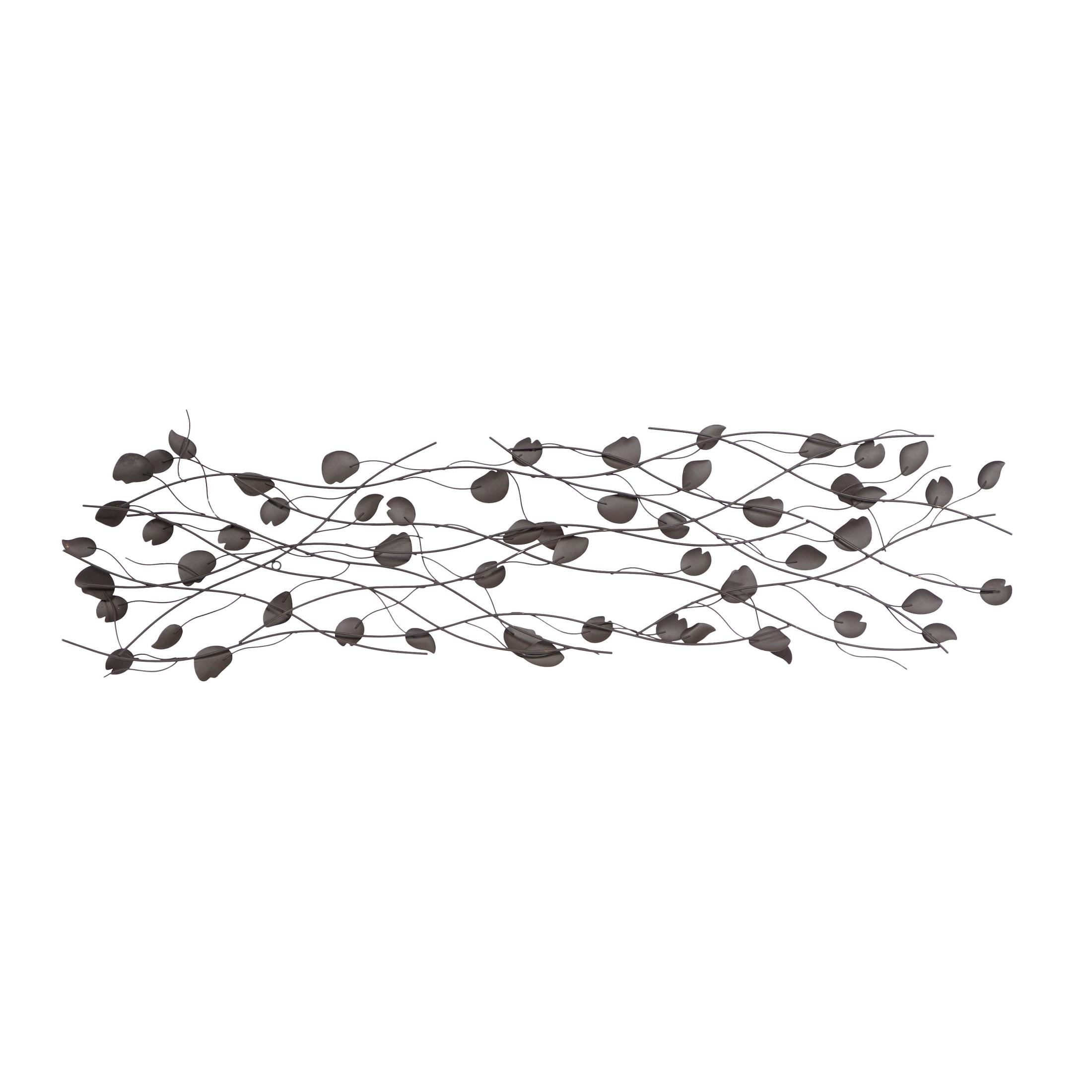 DecMode Gold Metal Leaf Wall Decor