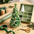 thumbnail image 3 of Neoargh Beaded Christmas Tree DIY Kit, Colorful Pearl Beaded Tree, Handmade Tabletop Decor with Sparkling Crystal Beads, Tree Topper Star for Surprise & Gift, 3 of 9