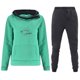 thumbnail image 1 of Gibobby Conjunto de sudadera informal para mujer Sudaderas de moda para mujer, sudadera cálida con capucha de manga larga con estampado Floral y bolsillos, bl(Verde de menta,CH), 1 of 2