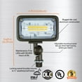 thumbnail image 3 of Newhouse Lighting 16W 1500-Lum Non-Dimmable 120V Outdoor LED Weatherproof Wall Wash Light, 3 of 6