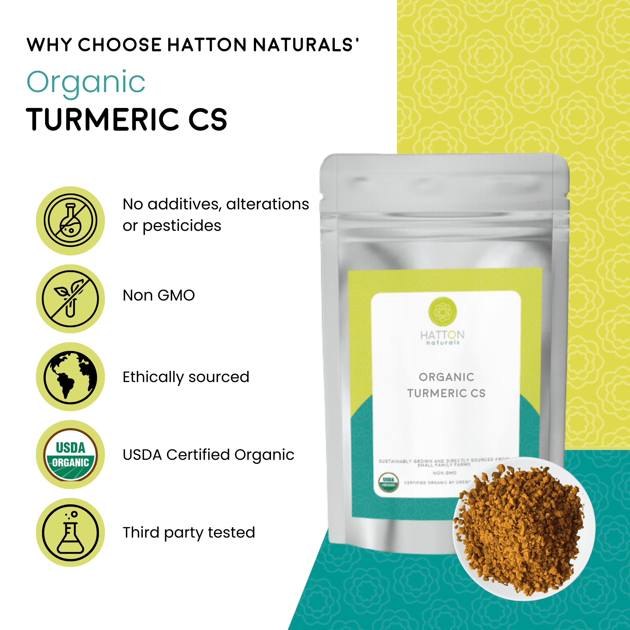 Turmeric Root - Organic Cut and Sifted  1 lb
