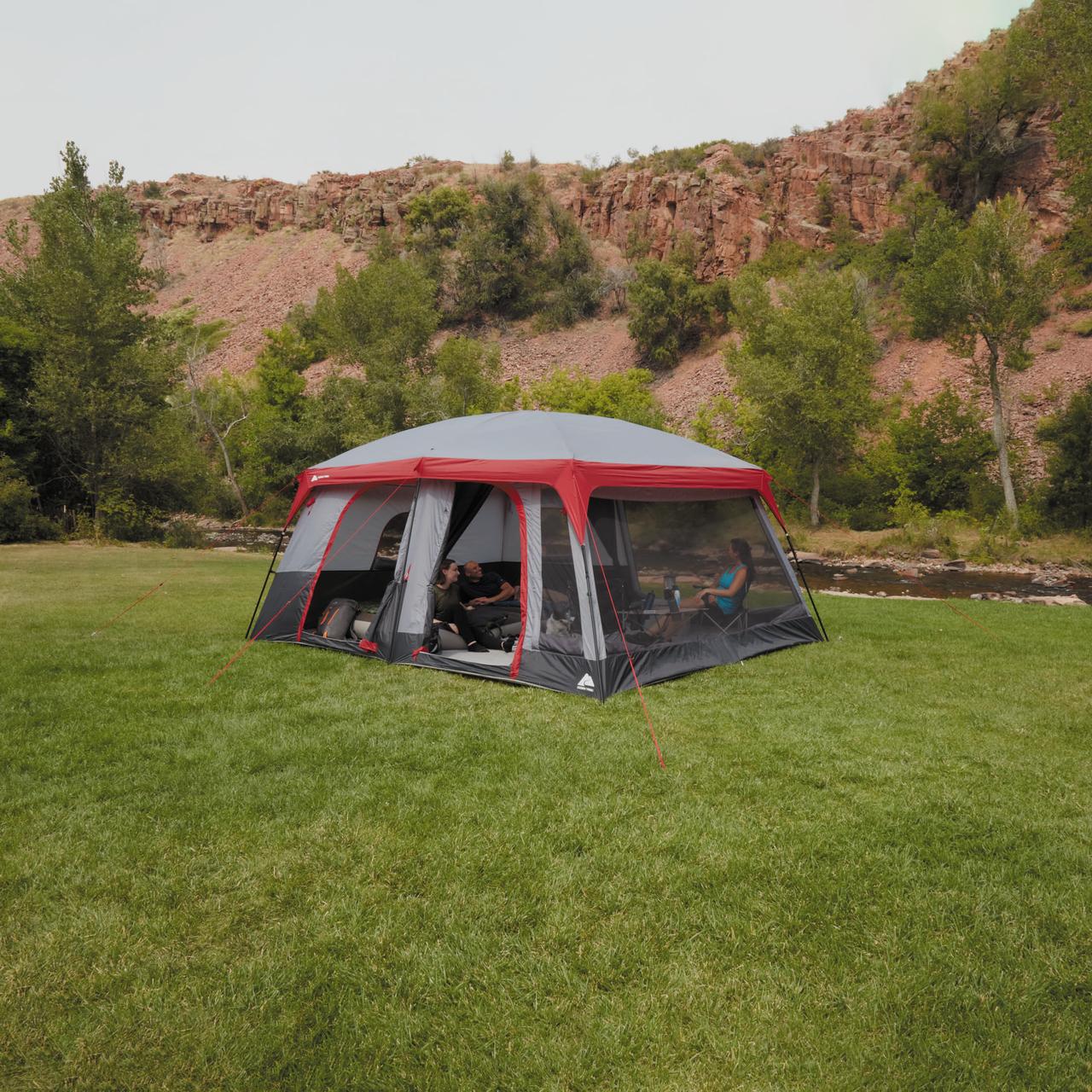 Ozark Trail 12-Person Cabin Tent, with Convertible Screen Room - image 4 of 20