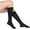 Black, variant on EvoNation Women's Solid Microfiber 15-20 mmHg Compression Socks