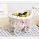 thumbnail image 2 of Cateissary Cesta de flores con forma de triciclo, ideal para decorar bodas, guardar dulces y decorar cumpleaños en casa y al aire libre. Kits de decoración para fiestas rosa, 2 of 6