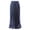 Blue, variant on Lixiuxyad Women's Maxi Skirt Women's Elastic Waist Satin Metallic Pleated Long Swing Skirt,Blue