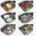 thumbnail image 2 of Dish Drying Rack in Sink, Expandable Stainless Steel Dish Drainers for Kitchen Counter, Dish Dryer Rack for Inside Sink, Over The Sink Dish Racks with Utensil Holder, 2 of 5