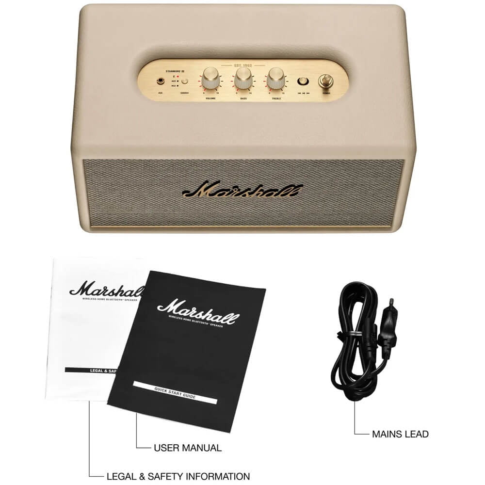 Marshall ワイヤレススピーカー Stanmore III クリーム Stanmore III Cream - Bluetoothホームオーディオスピーカー