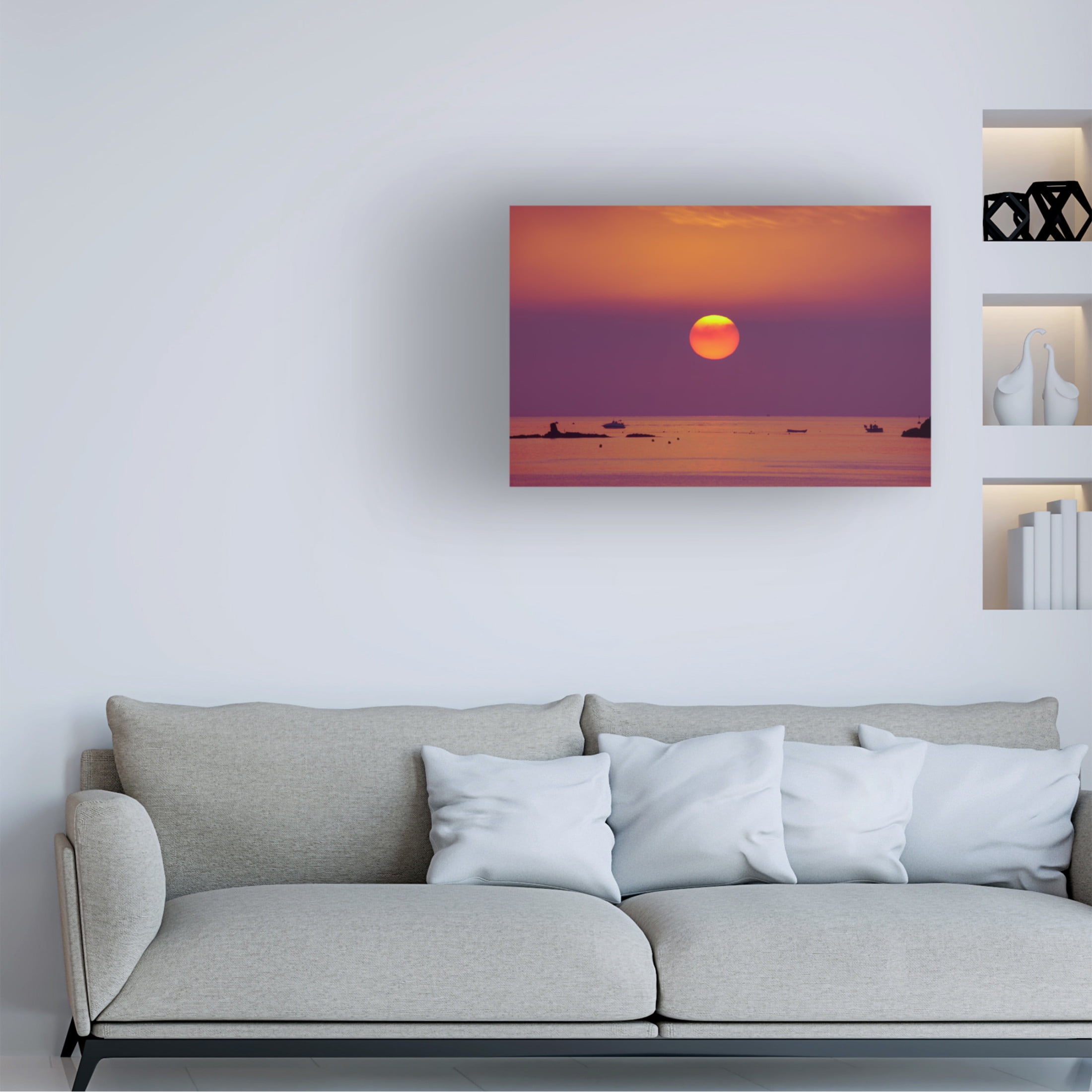 Canvas Wall Art - Andres Herrera Espinosa 'Dawn' Wall Art for Living Room, Bedroom, or Office D?cor by Trademark Fine Art - 32 x 22 Inches