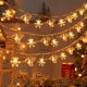 thumbnail image 3 of Guirnalda de luces LED con forma de copo de nieve para árbol de Navidad, decoración para árbol de Navidad, guirnaldas de luces de hadas, adornos colgantes para fiesta en casa, Año Nuevo 2024, 3 of 5