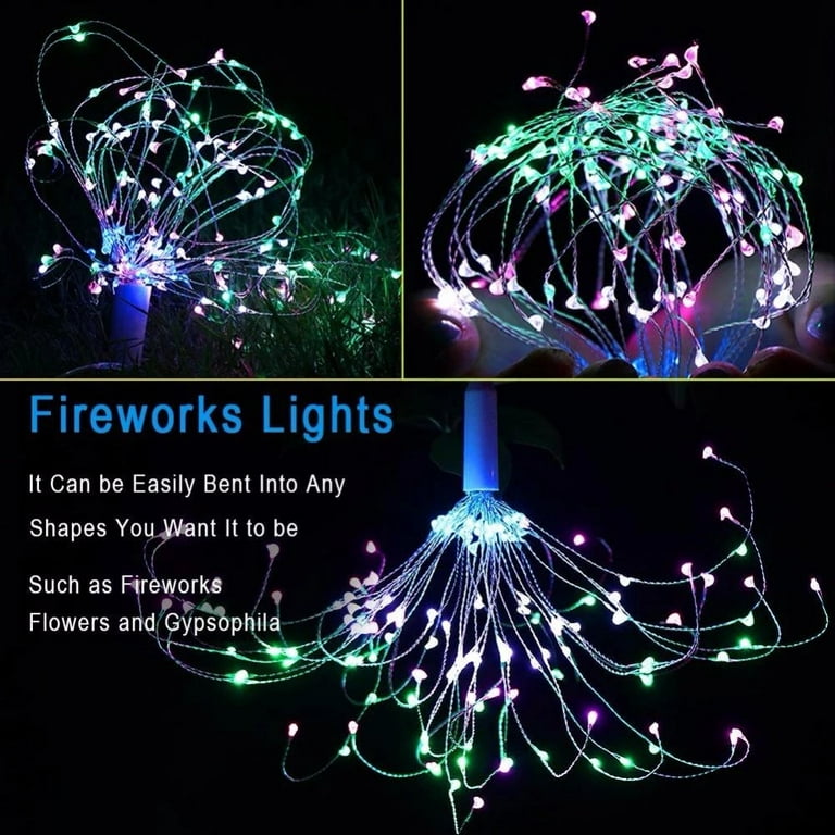 Firework Lights 200 Led Copper Wire Starburst Light 8 - Temu