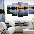 thumbnail image 1 of Sunset Sky Mirrored in Lake Water - Landscape Canvas Art Print, 1 of 3