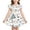 #13-Light Blue, variant on YAYUBA Toddler Girls Back to School Print Dresses Pencil Flutter Sleeve Clothes School Outfits First Day Of School Outfits for Girls 6-7 Years White