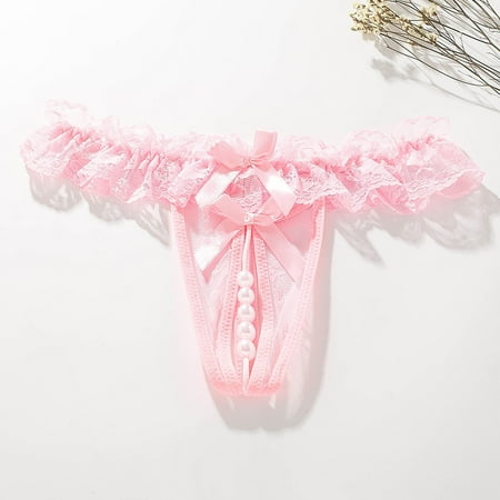 eczipvz Lingerie for Women Plus Size Underwear For Women Lace Cotton Crotch For Women Plus Briefs Pink