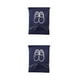 thumbnail image 3 of Kearding Bolsa de almacenamiento de zapatos con cordón, plegable, portátil, no tejida, bolsa de viaje gruesa, bolsa para artículos diversos, azul oscuro medio 2piezas Kearding CBP001608, 3 of 5