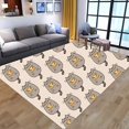 thumbnail image 3 of Pusheen-alfombrilla de franela antideslizante para niños, alfombra de dibujos animados para sala de estar, cocina, baño, decoración del hogar, lindos regalos de Navidad, novedad de 2023, 3 of 3