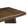 thumbnail image 3 of Taran Designs Bristol 86" Live Edge Solid Wood Dining Table in Dark Brown, 3 of 6