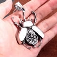 thumbnail image 5 of Mechanical Scarab Necklace Stainless Steel Steampunk Beetle Pendant Unisex Fantasy Forge Jewelry, 5 of 7