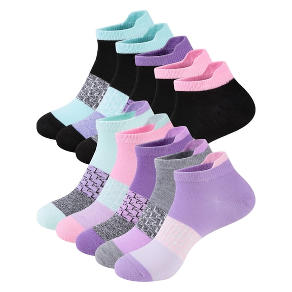EALLCO 10 Pairs Ankle Socks for Women Lightweight Low Cut Breathable Thin Casual Socks for Women