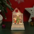 thumbnail image 3 of AJKSFHIU Christmas Village Houses,Vintage Christmas Ornaments,Christmas Miniatures Figurines,Christmas Decoration Santa Claus Nightlight,Christmas Small House Decoration Luminous Christmas Gift, 3 of 6