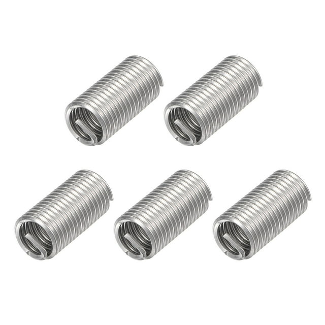 Unique Bargains 7/16-14 UNC 3.0D 304 Inserts de Fil en Acier Inoxydable Manchon de Réparation de Vis 5 Pack