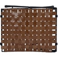 thumbnail image 3 of Beaumont Lane Rustic Industrial 17.5'' Transitional Metal/Leather Stool in Brown, 3 of 9
