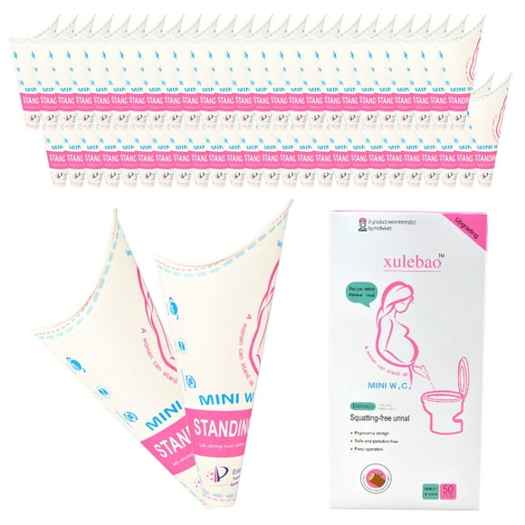 12pcs Portable Girl Urinal Funnel Women Outside Pee Cup Disposable Female Urination Device