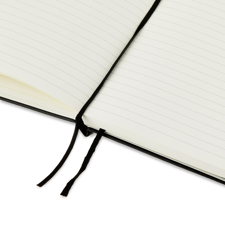 Pen+Gear Simulated Leather Journal, Black, 5