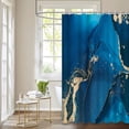 thumbnail image 2 of 4Pcs Black Gold Marble Shower Curtain Set with Rugs for Bathroom Decor,Luxury Golden Liquid Bathroom Shower Curtain Sets,Abstract Art Bathroom Sets with Shower Curtain and Rugs, 2 of 7