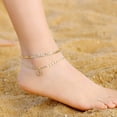 thumbnail image 4 of Pulsera Ursteel Ankle chapada en oro de 14 quilates, ajustable 21,5 cm, 4 of 6