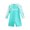 Sky Blue, variant on Jamsmile Toddler Girls Swimsuits Long Sleeve Ruffle Rashguard And Swim Bottom Vacation Beach Swimwear