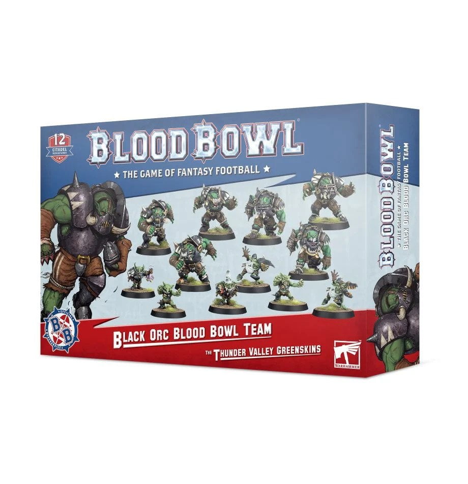 Orks with troll and star player Blood Bowl 2.0 Thunder Valley Greenskins 