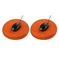 thumbnail image 3 of VONKY Non-slip Mouse Pad Round Soft Wrist Protected Cushion Solid Color EVA Gaming orange 2Set, 3 of 6