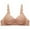 Beige, variant on Cotton Bras for Women No Underwire Plus Size Embriodery Wireless Underwear Push Up Full Coverage Lingerie Sports Bra,Khaki,42 B