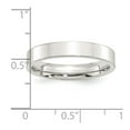 thumbnail image 2 of 925 Sterling Silver Polished Flat Band 4mm Comfort-Fit Flat Size 12.5 Band Ring Ring for Women and Men, 2 of 2