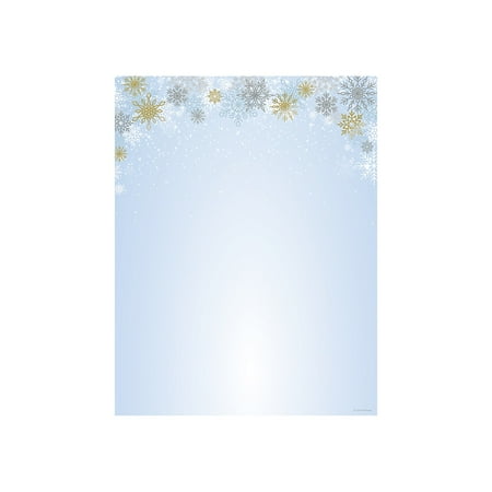 Great Papers! Foil Snowy Day Letterhead, for Invitations, Announcements and Personal Messages, Printer Friendly 8.5” x 11”, 25 Pack (2023049)