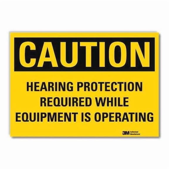 Caution Sign,5inx7in,Reflective Sheeting U1-1029-RD_7X5