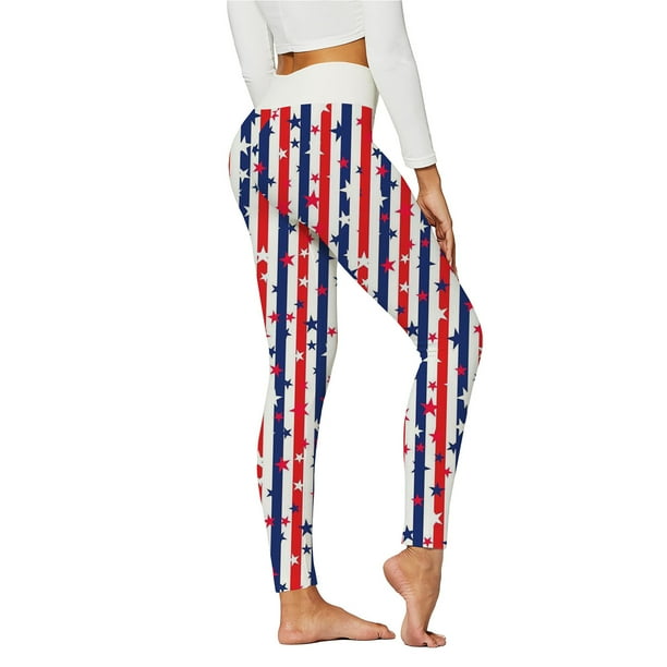 MKLEKYY Leggings deportivos para mujer, pantalones push up, mallas altas para entrenamiento, yoga, deportes, día a día, para correr, estampados, independencia, cintura alta, pantalones de yoga