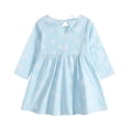 thumbnail image 2 of AURIGATE Tutu Skirt for Newborn Toddler Baby Girl Clothing Long Sleeve One-Piece Floral Print Dress Autumn Kids Skirt, 2 of 5
