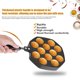 thumbnail image 2 of Molde de aluminio antiadherente para parrilla Takoyaki de 12 cavidades color negro para horno de pulpo, albóndigas para el hogar y el comedor LYUMO Freídoras, 2 of 6