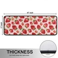 thumbnail image 5 of Kitchen Rugs Sets Of 2,Red Strawberry Plants Fruit Pink Pattern Anti Fatigue Kitchen Mat Rugs Non Slip Washable,Decorative Kitchen Floor Mats for Kitchen,Sink,Laundry,17"x47"+17"x47", 5 of 5