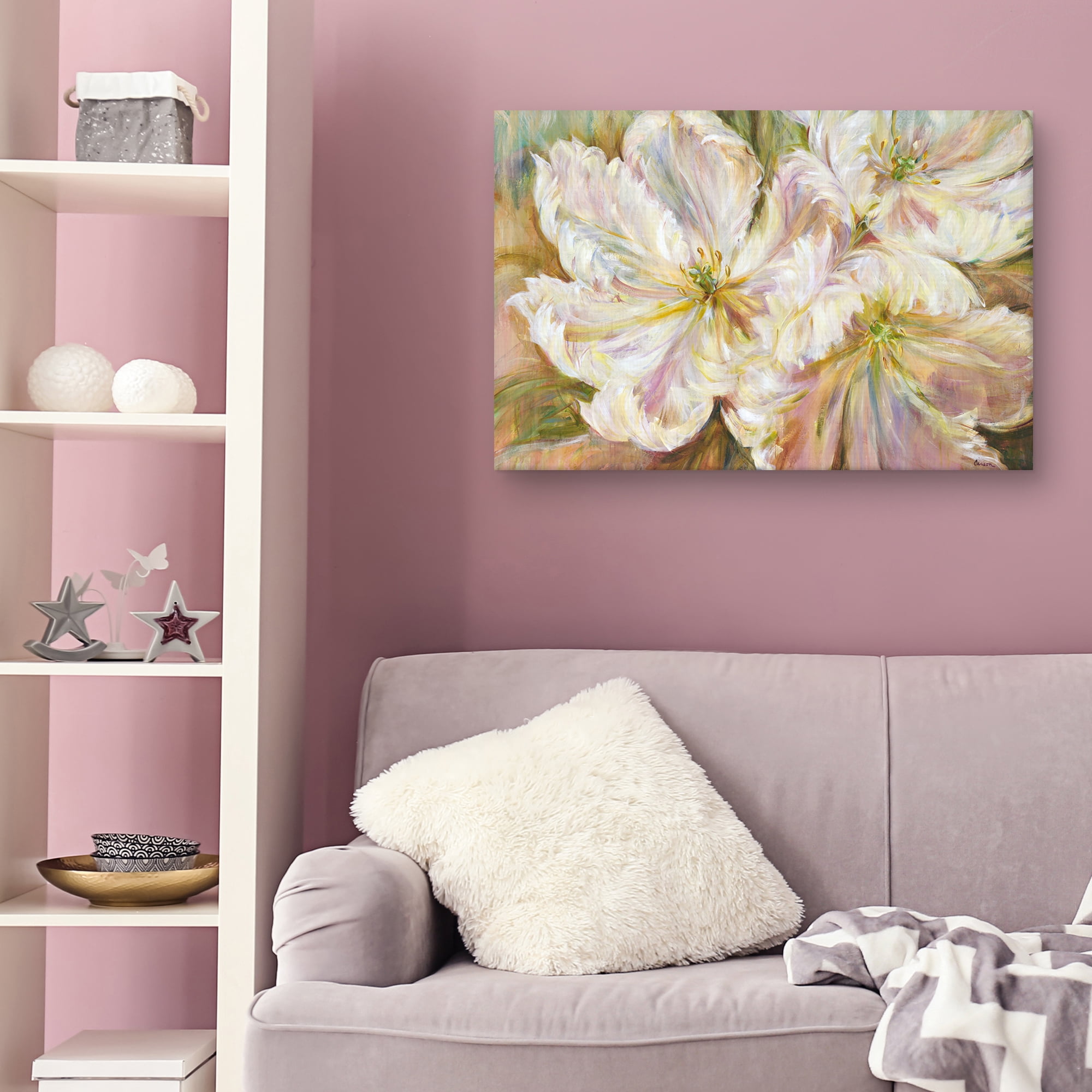 White Waltz by Carson Canvas Art Print