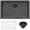 Gunmetal Black, variant on Ruvati 33-inch Undermount Kitchen Sink 16 Gauge Single Bowl
