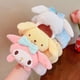 thumbnail image 3 of Ruunjoy moda Kawaii yugui perro My Melody Kuromi felpa diadema con lazo Sanrio Anime lindo maquillaje lavado pelo anillo accesorios para el cabello, 3 of 4