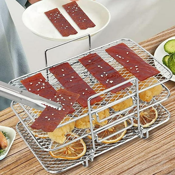 DINHEAROM 1Set Dehydrator Racks Three Layer For Cooking And Food Dehydration In Air Fryer Accessories