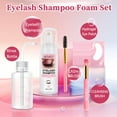 thumbnail image 3 of Aliver Eyelash Shampoo 50ml + Rinse Bottle + Brushes + Hydrogel Eye Patch, Eyelash Extension Cleanser, Lash Wash Bath, Lash Cleaner, Paraben & Sulfate Free for Salon and Home Use, 3 of 10